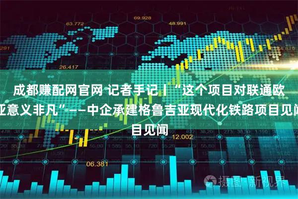 成都赚配网官网 记者手记丨“这个项目对联通欧亚意义非凡”——中企承建格鲁吉亚现代化铁路项目见闻